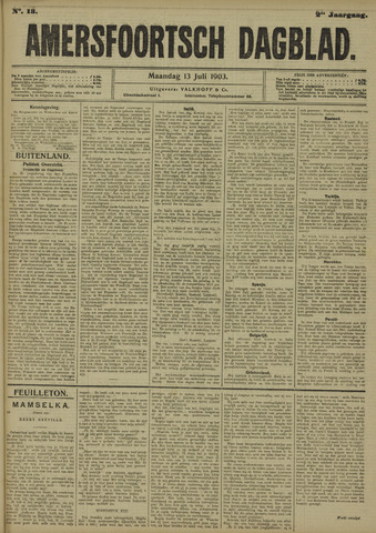 Amersfoortsch Dagblad 1903-07-13