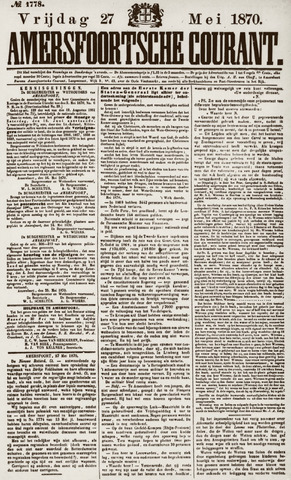 Amersfoortsche Courant 1870-05-27