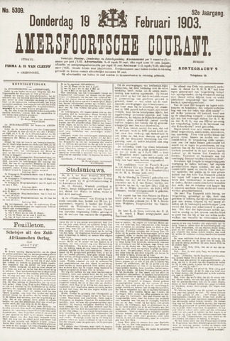Amersfoortsche Courant 1903-02-19