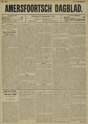 Amersfoortsch Dagblad 1903-09-29