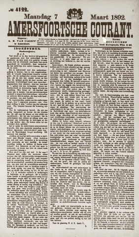 Amersfoortsche Courant 1892-03-07