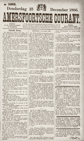 Amersfoortsche Courant 1886-12-23