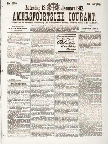 Amersfoortsche Courant 1912-01-13