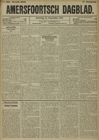 Amersfoortsch Dagblad 1905-11-25