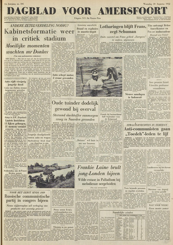 Dagblad voor Amersfoort 1952-08-20