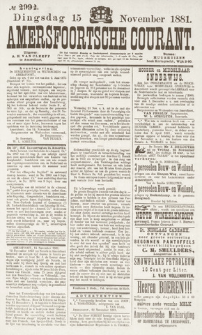 Amersfoortsche Courant 1881-11-15