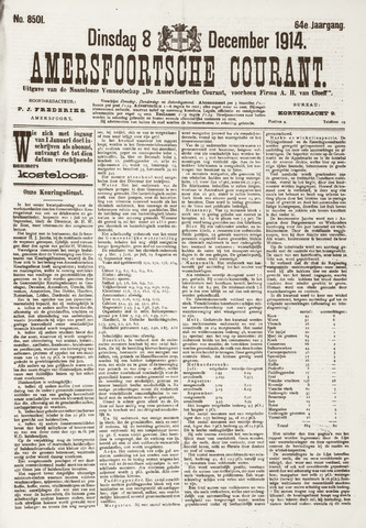 Amersfoortsche Courant 1914-12-08