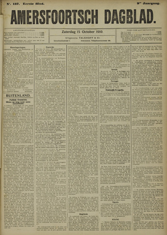 Amersfoortsch Dagblad 1910-10-15