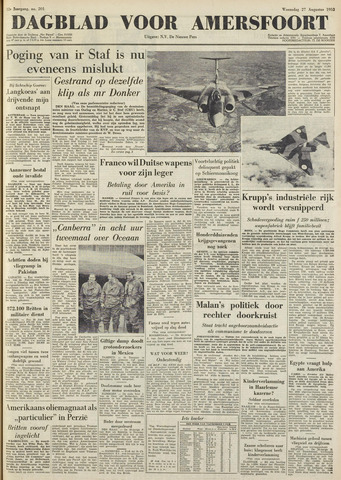 Dagblad voor Amersfoort 1952-08-27