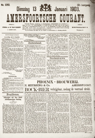 Amersfoortsche Courant 1903-01-13