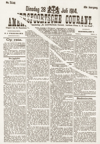 Amersfoortsche Courant 1914-07-28