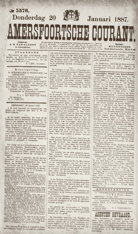 Amersfoortsche Courant 1886-01-20