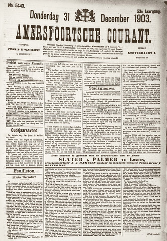 Amersfoortsche Courant 1903-12-31