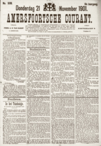 Amersfoortsche Courant 1901-11-21