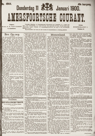 Amersfoortsche Courant 1900-01-11
