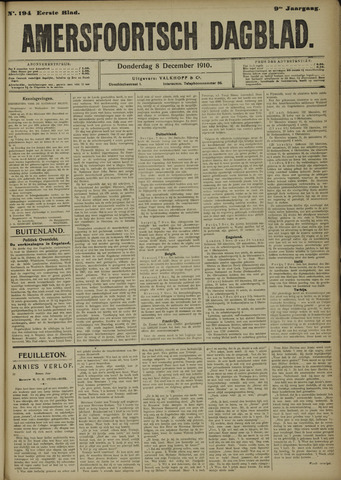 Amersfoortsch Dagblad 1910-12-08