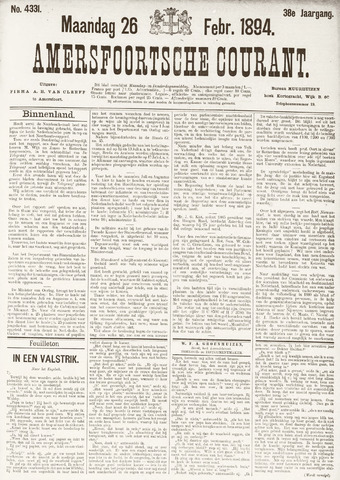 Amersfoortsche Courant 1894-02-26