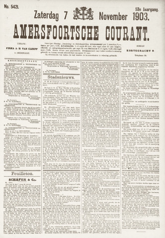 Amersfoortsche Courant 1903-11-07