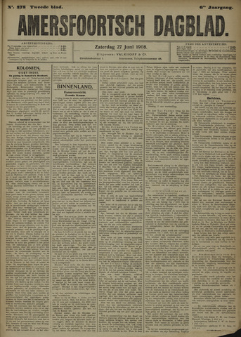 Amersfoortsch Dagblad 1908-06-27
