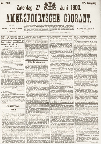 Amersfoortsche Courant 1903-06-27