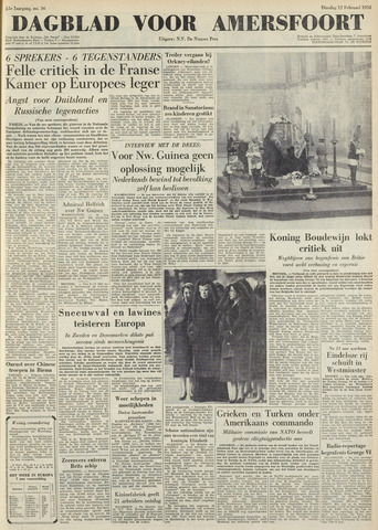 Dagblad voor Amersfoort 1952-02-12