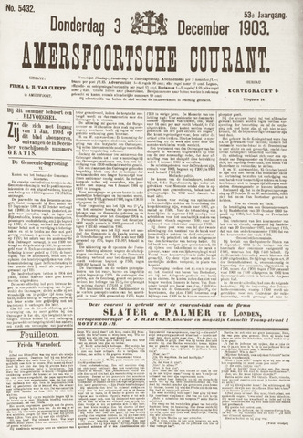 Amersfoortsche Courant 1903-12-03