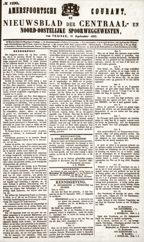 Amersfoortsche Courant 1865-09-22