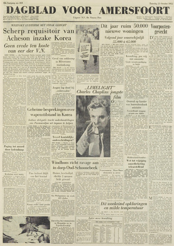 Dagblad voor Amersfoort 1952-10-25