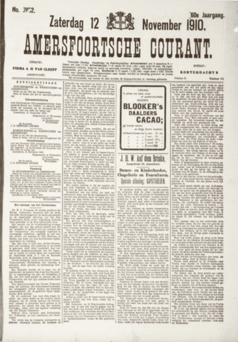 Amersfoortsche Courant 1910-11-12