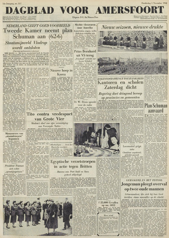 Dagblad voor Amersfoort 1951-11-01