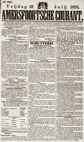 Amersfoortsche Courant 1870-07-22