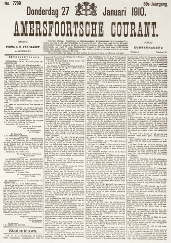 Amersfoortsche Courant 1910-01-27