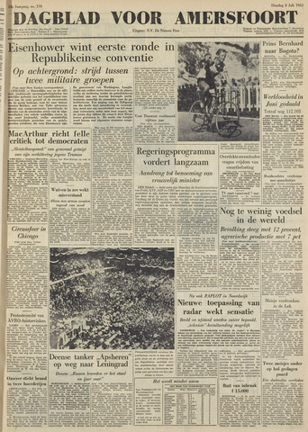 Dagblad voor Amersfoort 1952-07-08