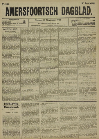 Amersfoortsch Dagblad 1903-11-10