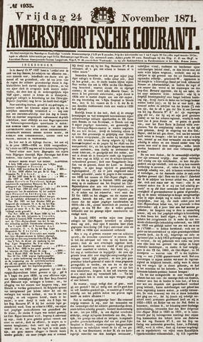 Amersfoortsche Courant 1871-11-24