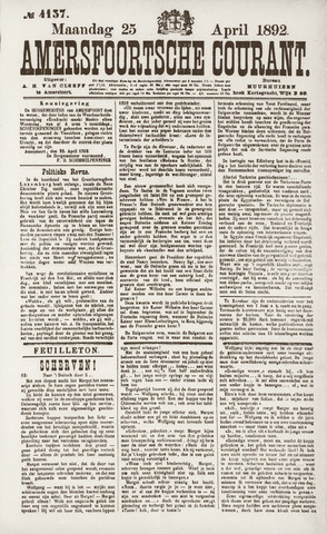 Amersfoortsche Courant 1892-04-25