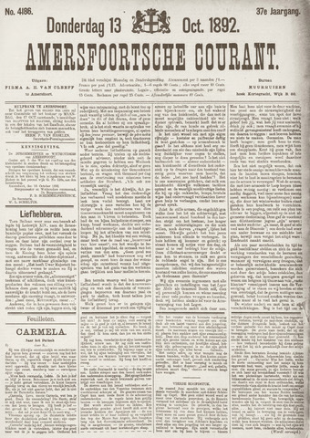 Amersfoortsche Courant 1892-10-13