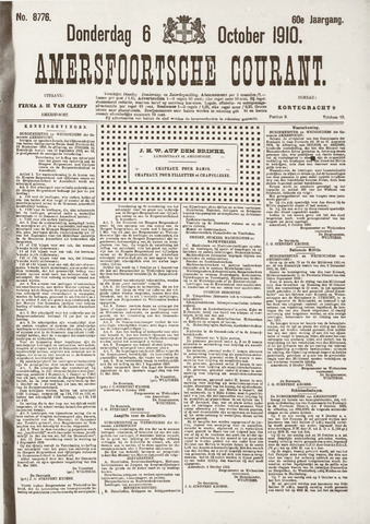 Amersfoortsche Courant 1910-10-06