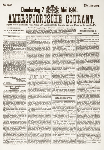 Amersfoortsche Courant 1914-05-07