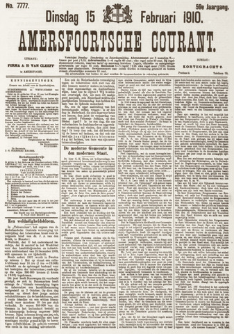 Amersfoortsche Courant 1910-02-15