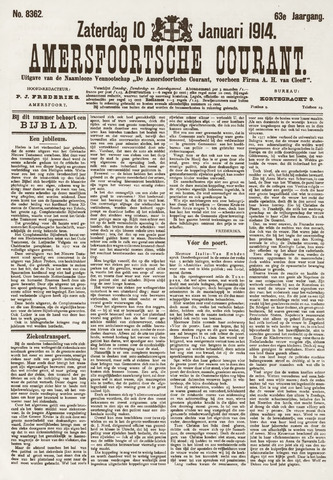 Amersfoortsche Courant 1914-01-10
