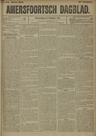Amersfoortsch Dagblad 1911-10-25