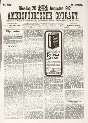 Amersfoortsche Courant 1912-08-20