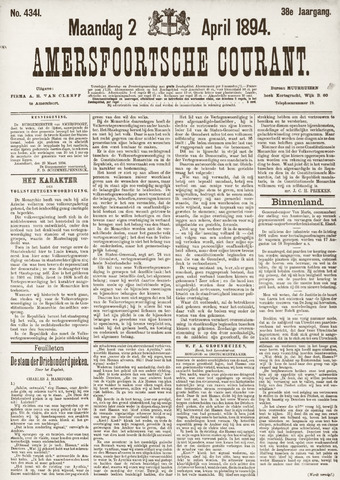 Amersfoortsche Courant 1894-04-02