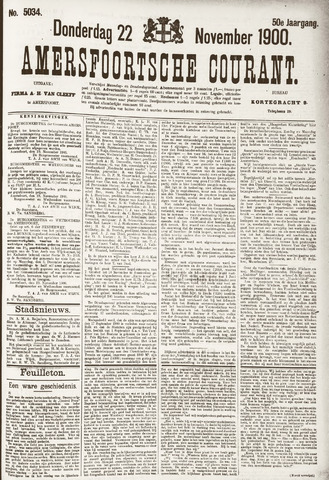 Amersfoortsche Courant 1900-11-22