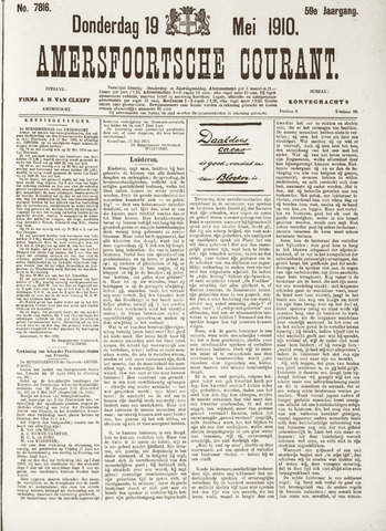 Amersfoortsche Courant 1910-05-19