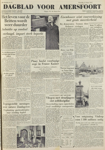 Dagblad voor Amersfoort 1952-03-12