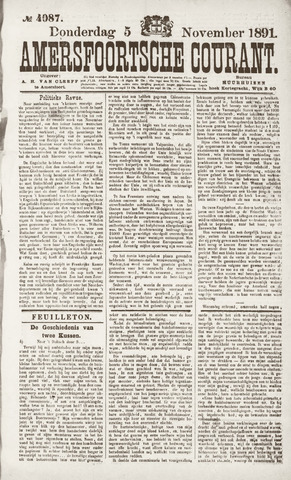 Amersfoortsche Courant 1891-11-05