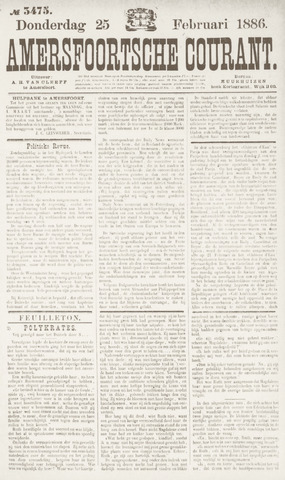 Amersfoortsche Courant 1886-02-25