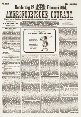 Amersfoortsche Courant 1914-02-12